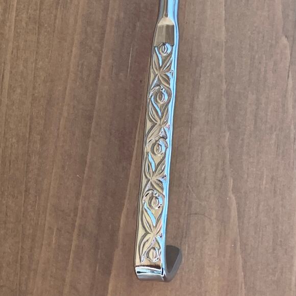 Vintage Irvin Ware Chrome USA Cake Pie Server Slicer Embossed Hook Handle - Picture 6 of 8